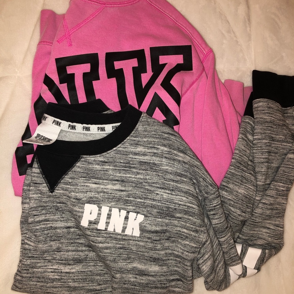 Two long sleeve tees from pink/xs/